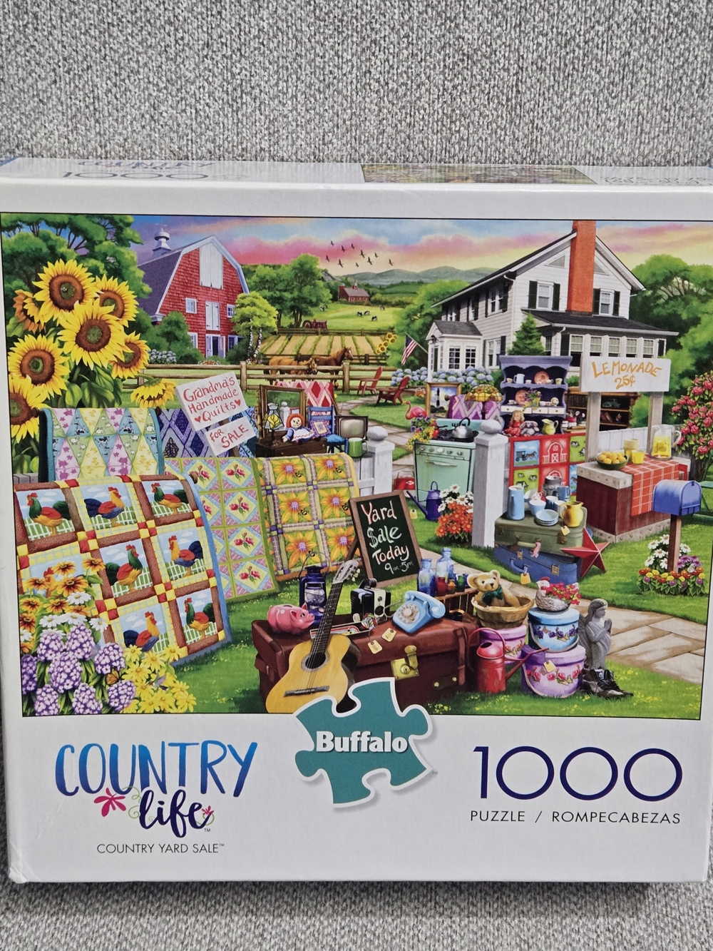 Country Life-"Country Yard Sale"- 1000 Piece Jigsaw Buffalo Games Puzzle